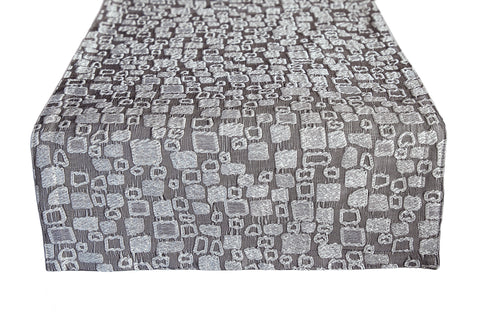 Pewter Frost Table Runner