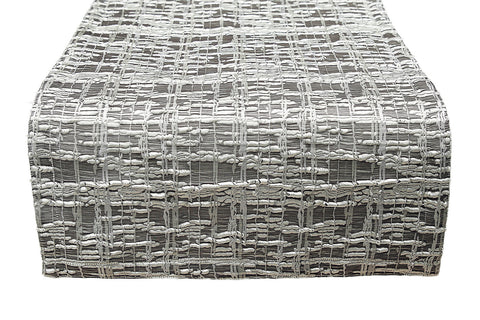 Pewter Rocks Table Runner
