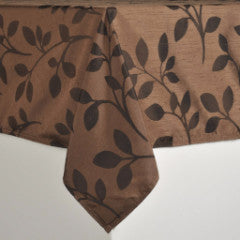 Copper Leaves Table Cloth